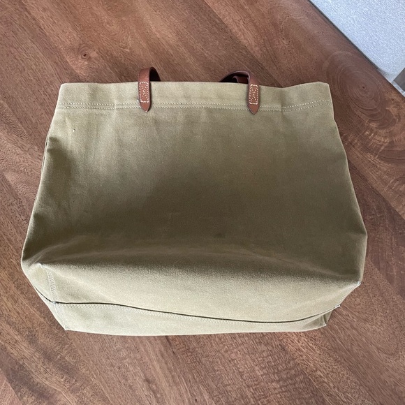 SOLD on Depop - Olive Green Tote Bag 🫒 - Picture 5 of 7